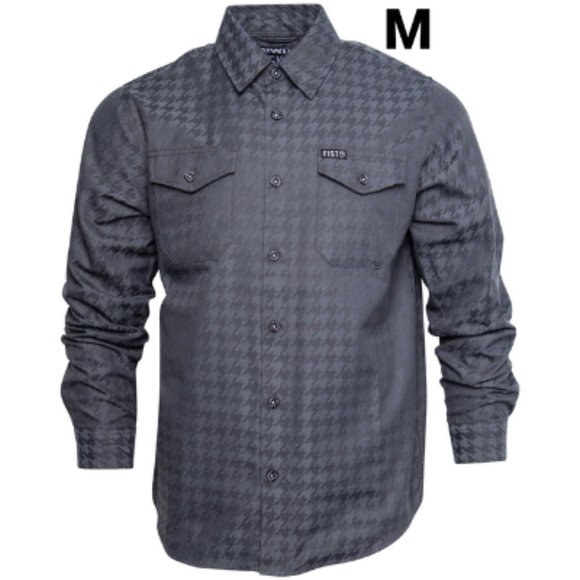Dixxon Flannel x FIST 3.0 HOUNDSTOOTH Collab Flannel Shirt - Men's M - Picture 1 of 10